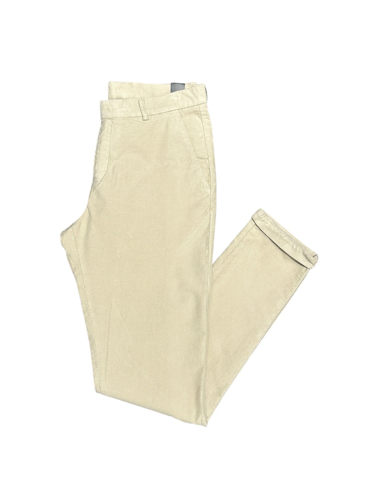 GENTILUOMO - Broek Corso Moleskin Grijsbeige Broeken Gentiluomo 