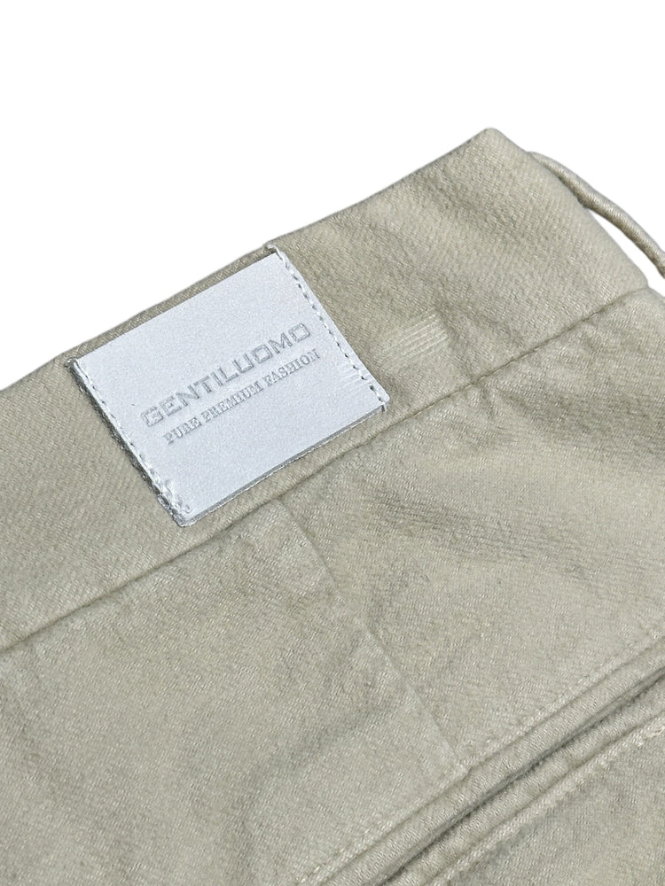
                  
                    GENTILUOMO - Broek Corso Moleskin Grijsbeige Broeken Gentiluomo 
                  
                
