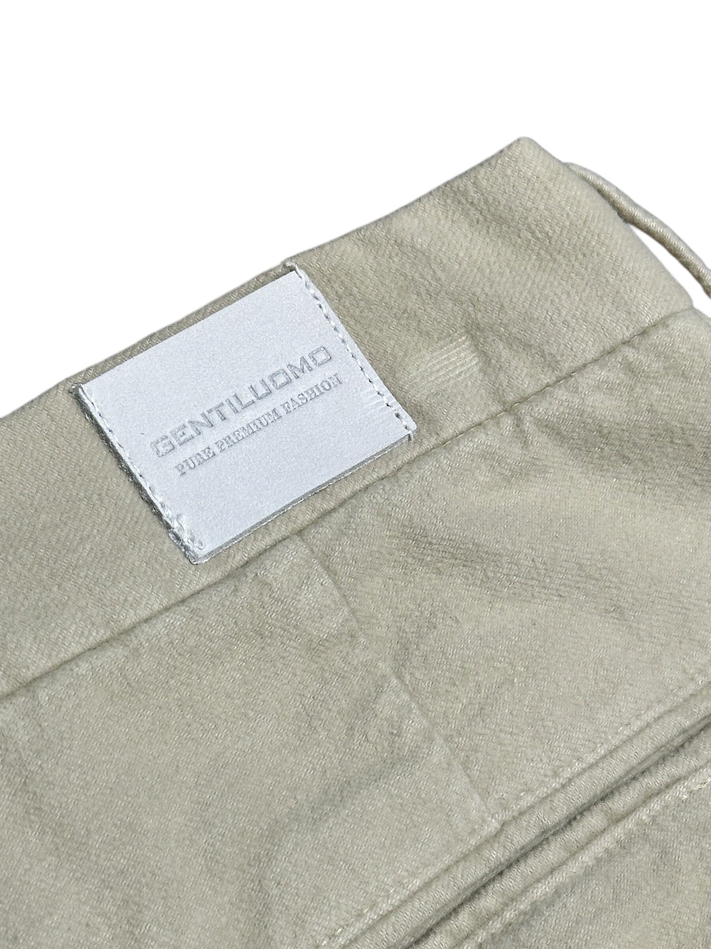 
                  
                    GENTILUOMO - Broek Corso Moleskin Grijsbeige Broeken Gentiluomo 
                  
                