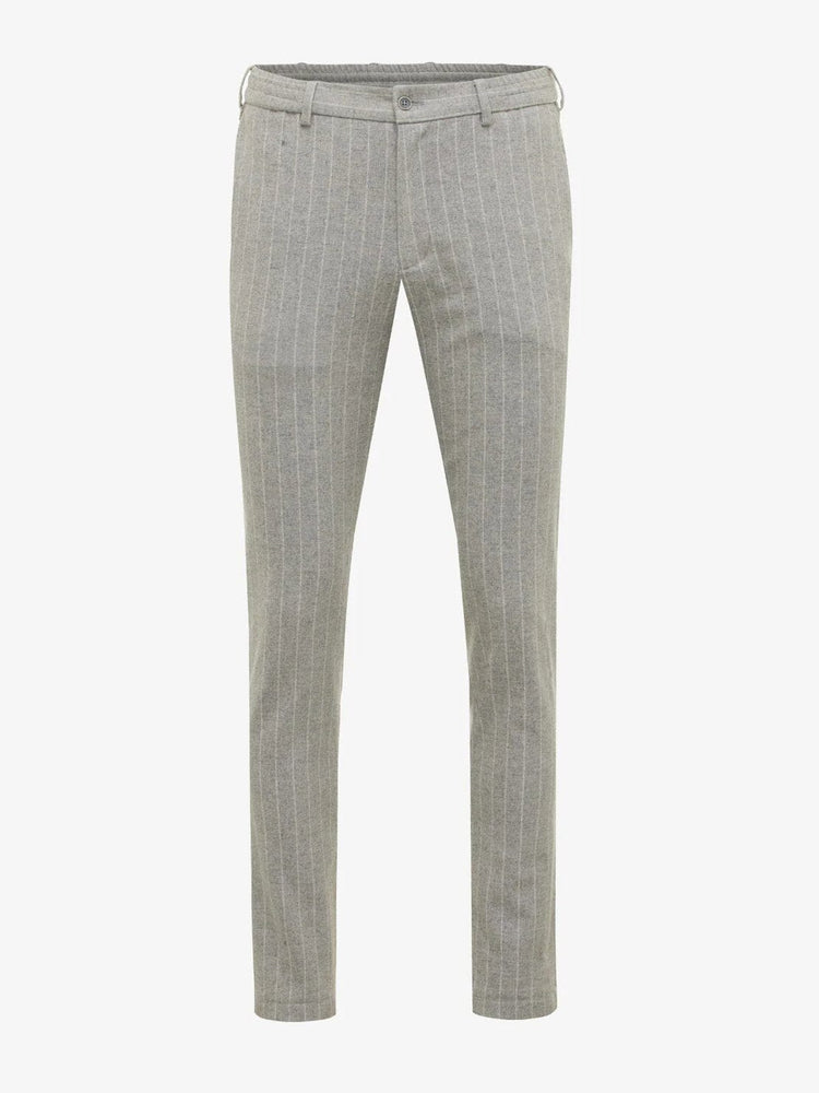 GENTILUOMO - Broek Stretch Wol Lichtgrijs Broeken Gentiluomo 