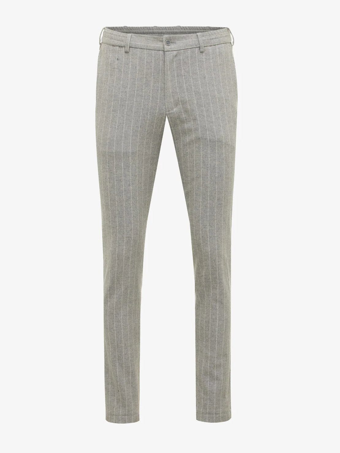GENTILUOMO - Broek Stretch Wol Lichtgrijs Broeken Gentiluomo 