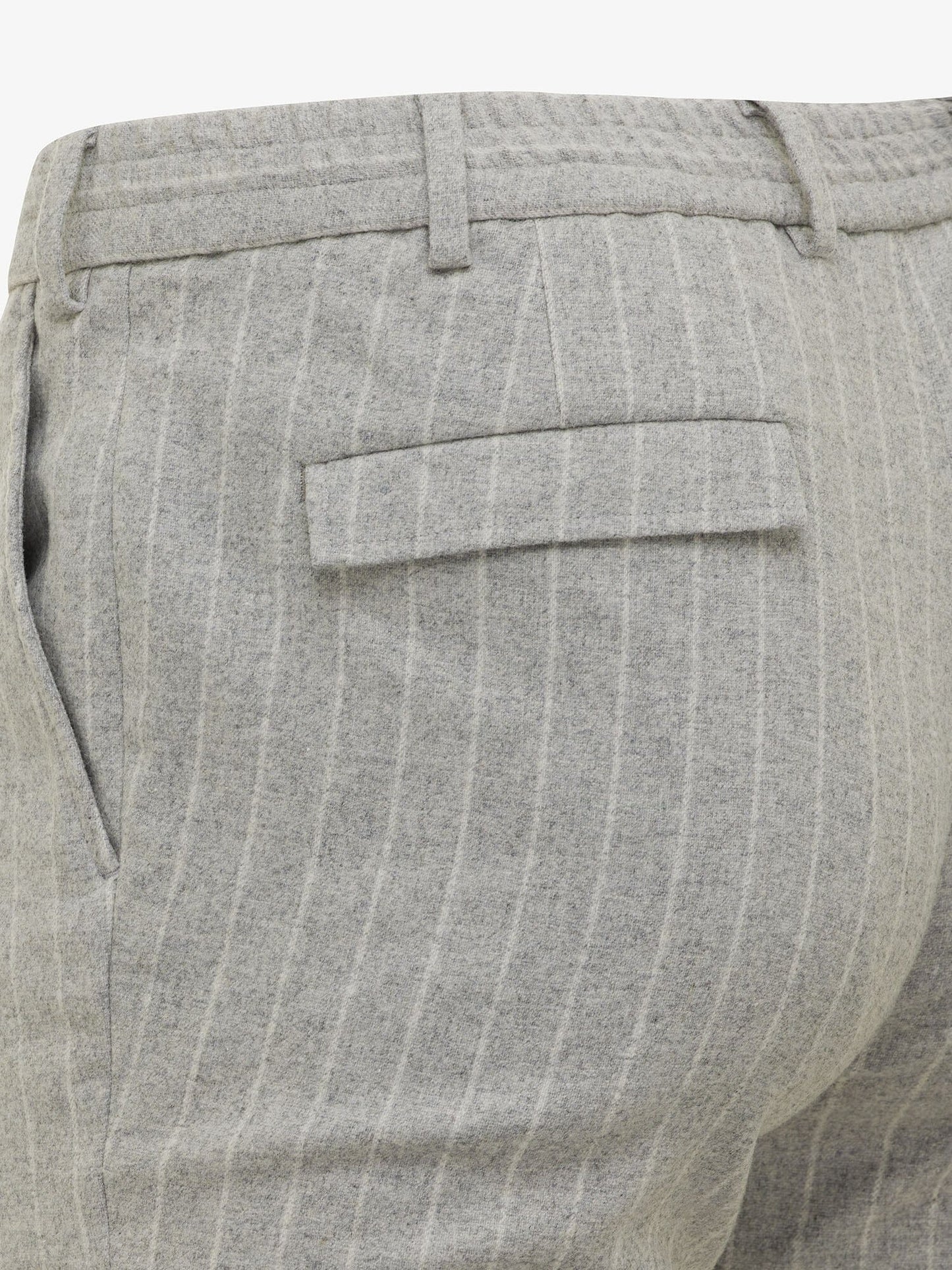 GENTILUOMO - Broek Stretch Wol Lichtgrijs Broeken Gentiluomo 