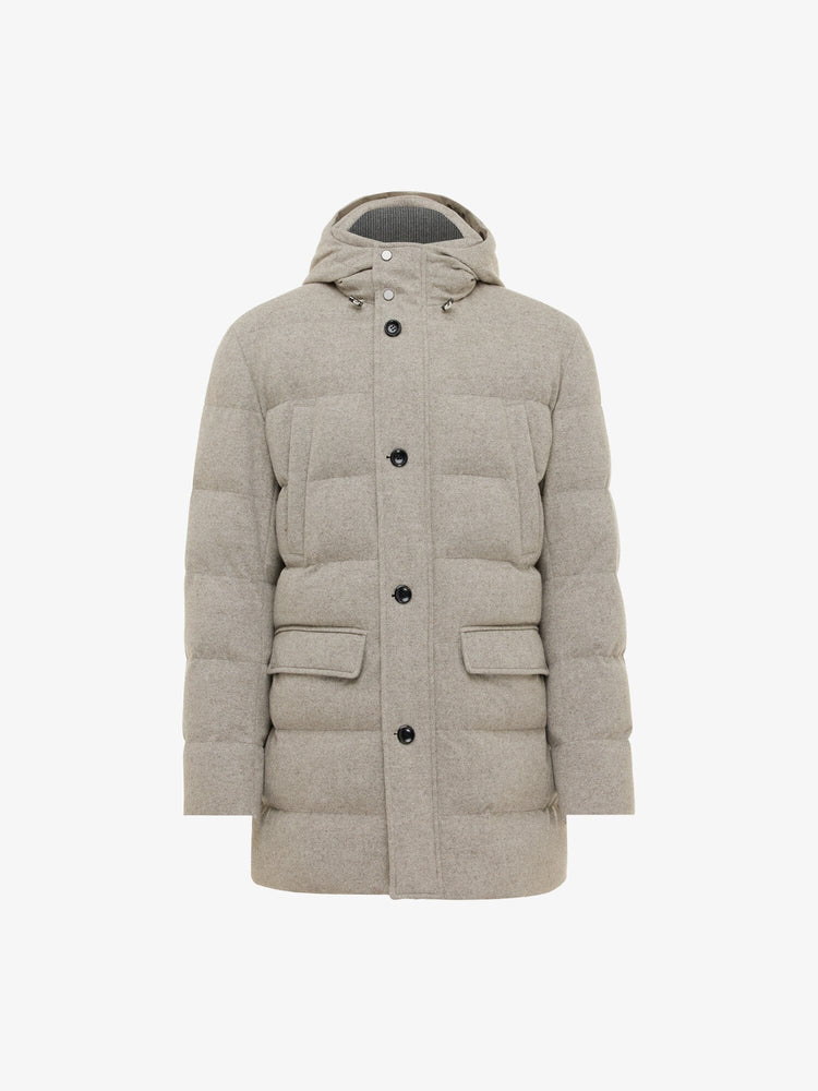 GENTILUOMO - Brunello Wool Winter Coat Beige Jassen Gentiluomo 