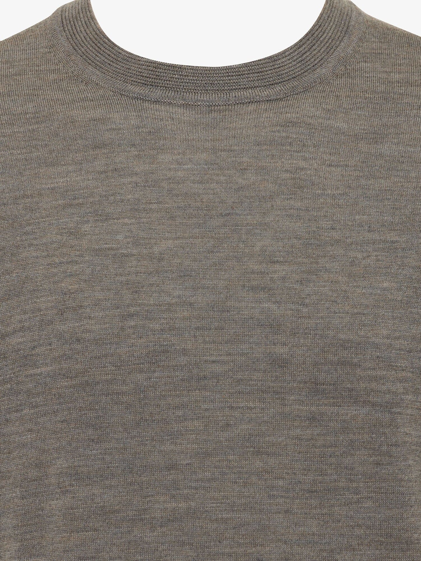 GENTILUOMO - Clean Rondneck Merino Taupe Truien Gentiluomo 