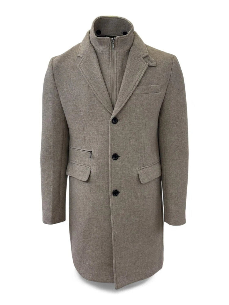 GENTILUOMO - Coat Moreno Taupe Jassen Gentiluomo 
