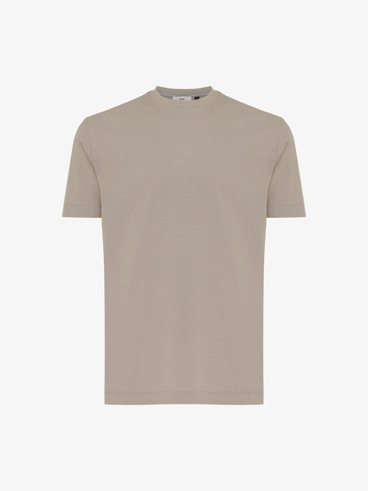 GENTILUOMO - Gemerceriseerd Katoen T-Shirt Beige T-shirts Gentiluomo 