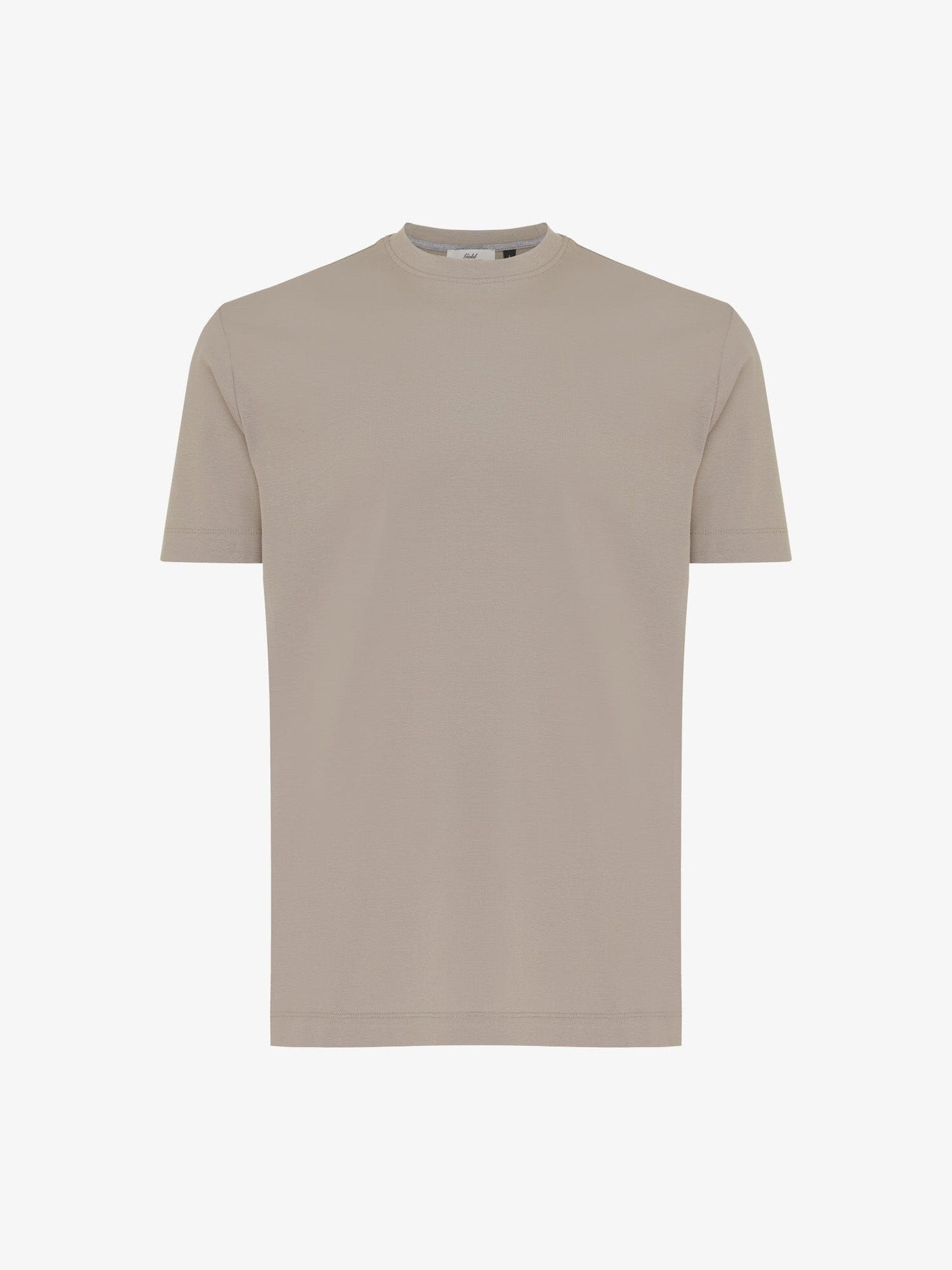 GENTILUOMO - Gemerceriseerd Katoen T-Shirt Beige T-shirts Gentiluomo 