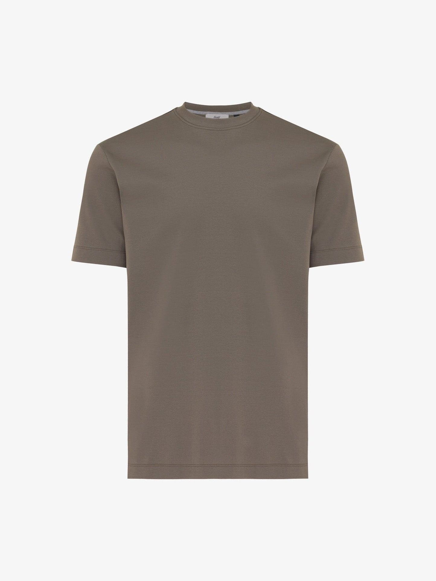 GENTILUOMO - Gemerceriseerd Katoen T-Shirt Taupe T-shirts Gentiluomo 