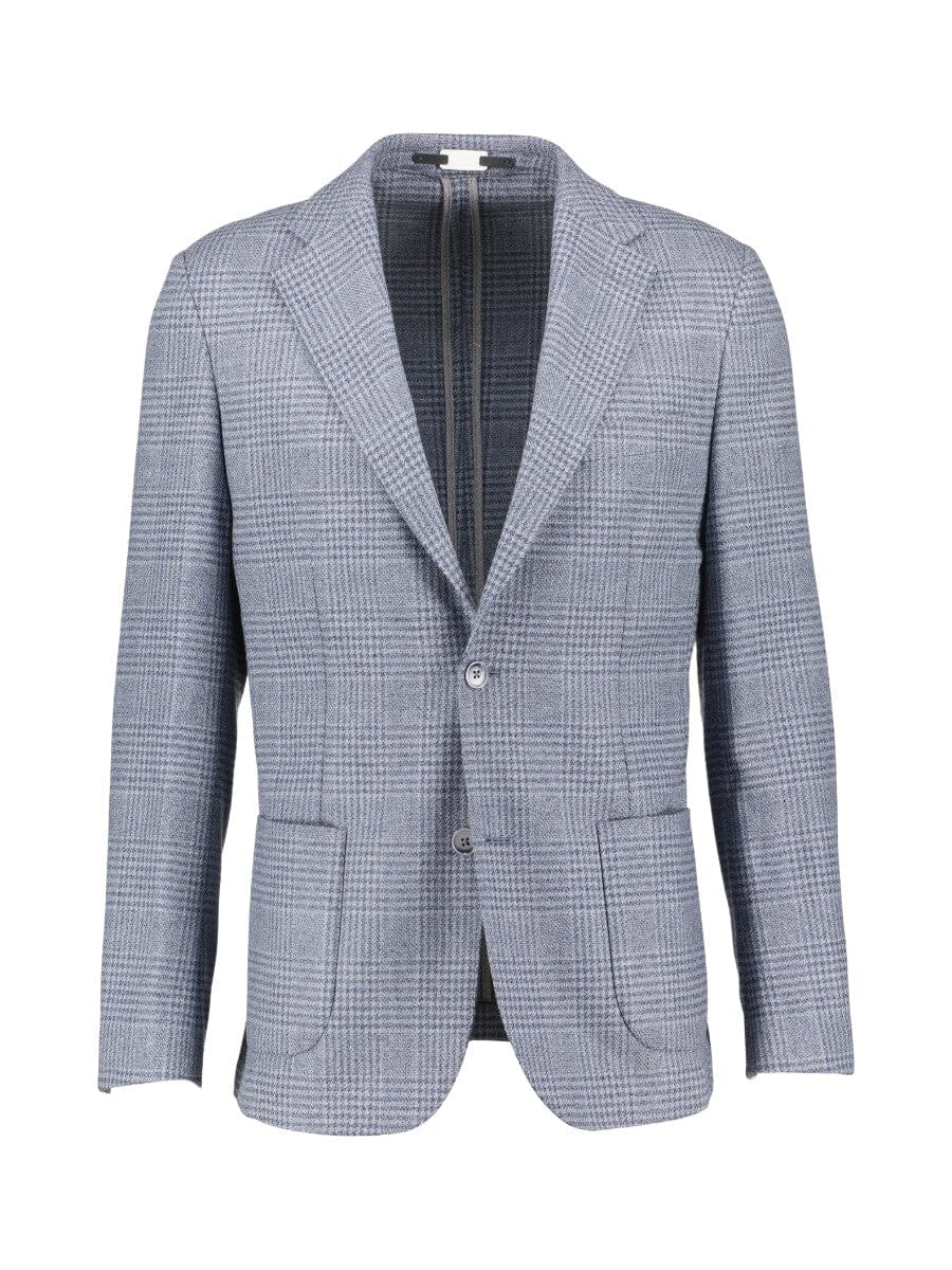 
                  
                    GENTILUOMO - Gold Blazer Geruit Blauw Blazers & kostuums Gentiluomo 
                  
                