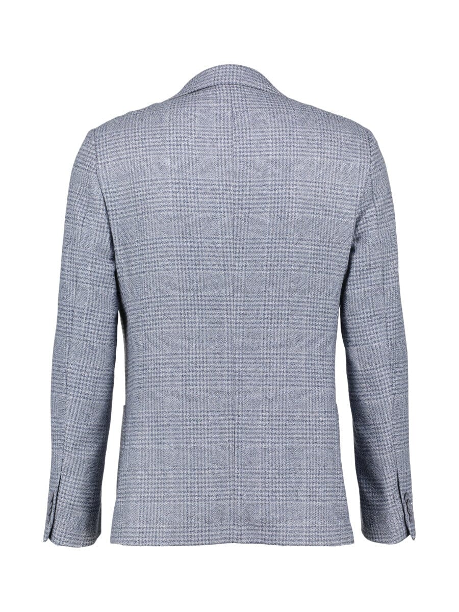 
                  
                    GENTILUOMO - Gold Blazer Geruit Blauw Blazers & kostuums Gentiluomo 
                  
                