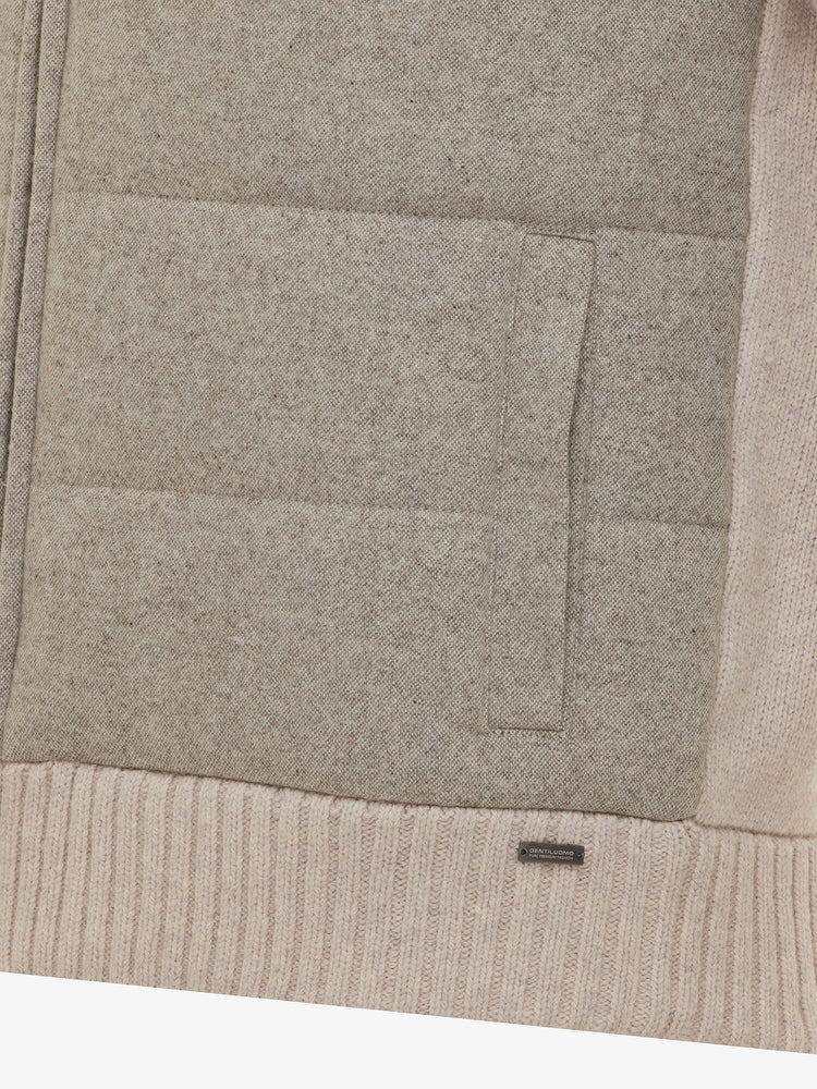 GENTILUOMO - Gold Padded Jasje Beige Truien Gentiluomo 