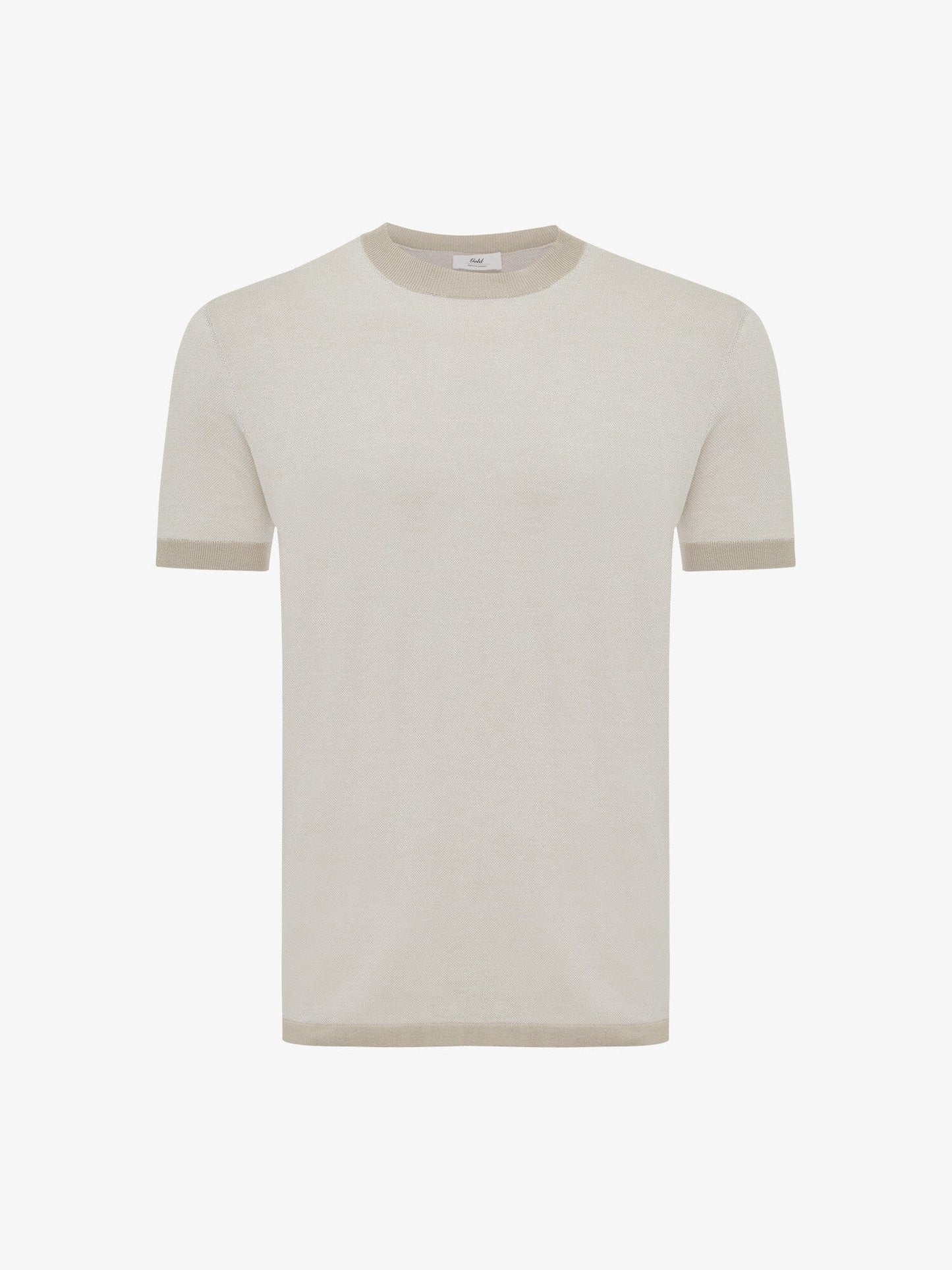 
                  
                    GENTILUOMO - Gold T-Shirt Lichtbeige Truien Gentiluomo 
                  
                