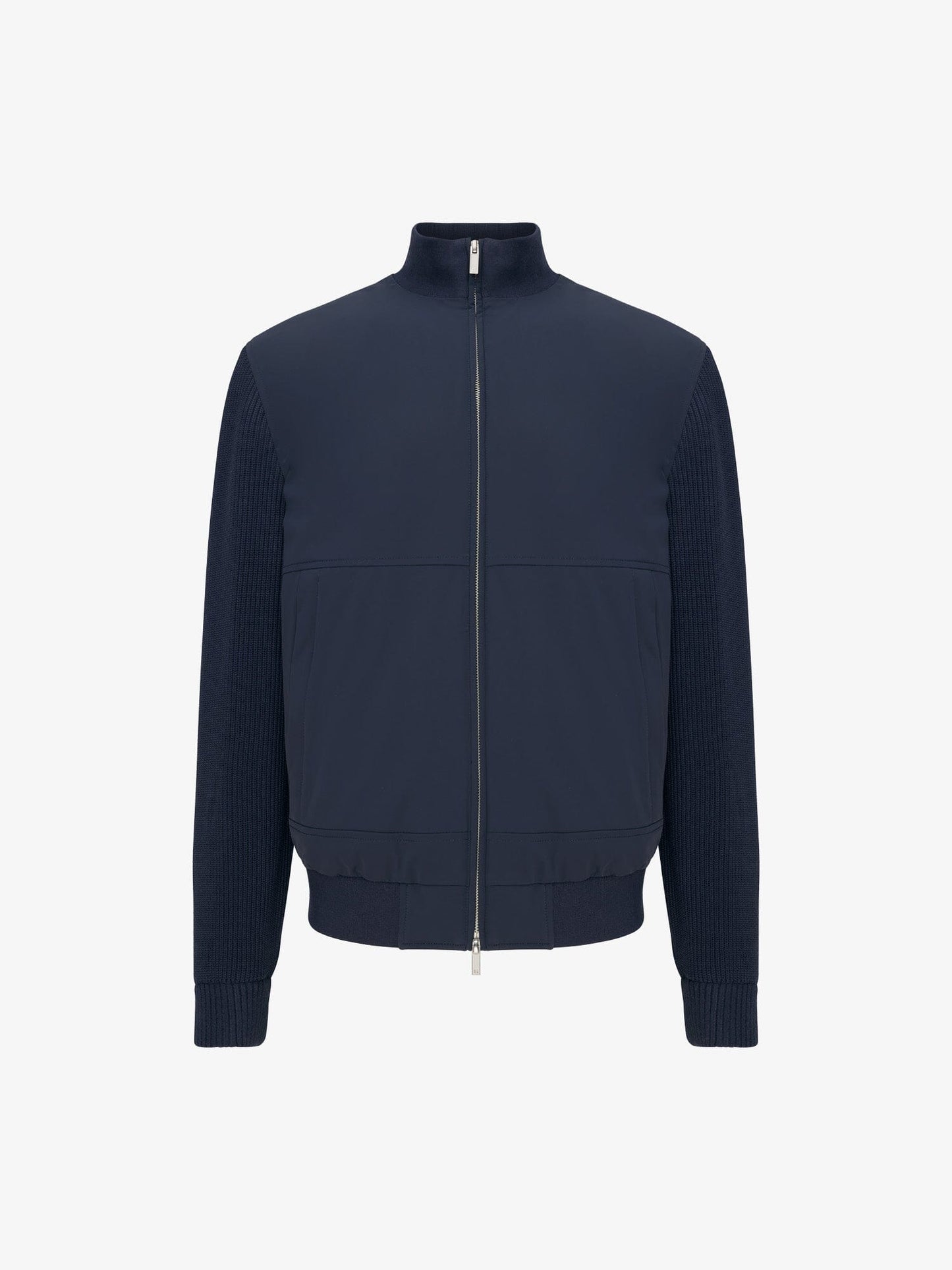 
                  
                    GENTILUOMO - Jack Bragaz Wol Nylon Donkerblauw Jassen Gentiluomo 
                  
                