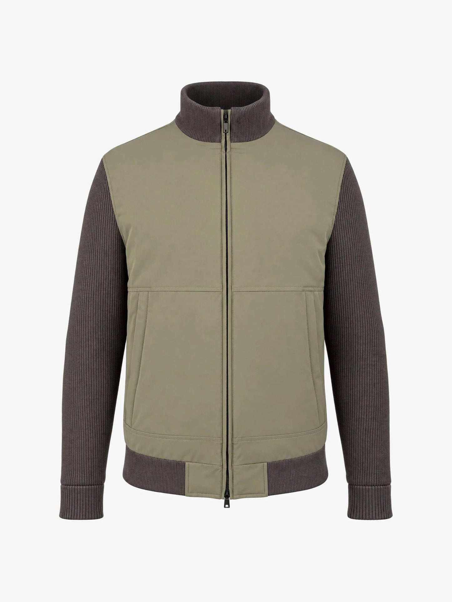 
                  
                    GENTILUOMO - Jack Bragaz Wol Nylon Groen Jassen Gentiluomo 
                  
                
