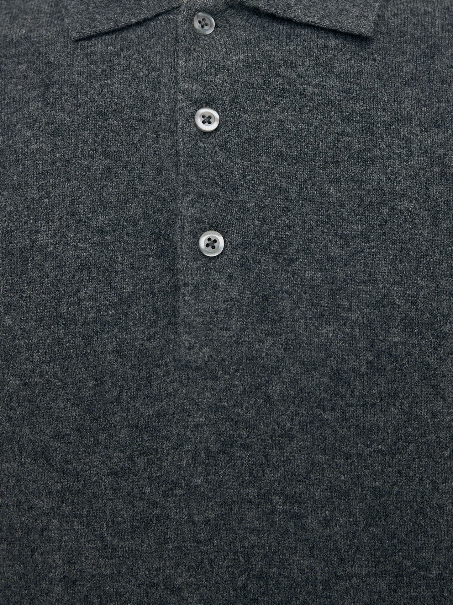 
                  
                    GENTILUOMO - Longsleeve Button Polo Donkergrijs Wool Cashmere Truien Gentiluomo 
                  
                
