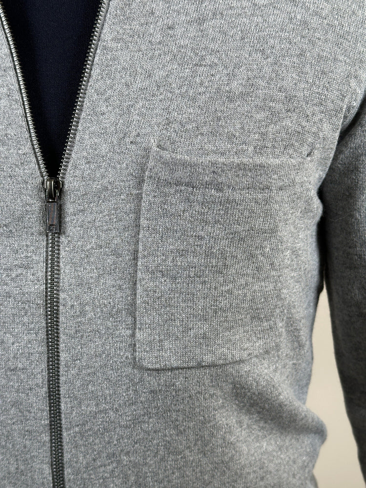 
                  
                    GENTILUOMO - Longsleeve Zip Polo Grijs Truien Gentiluomo 
                  
                