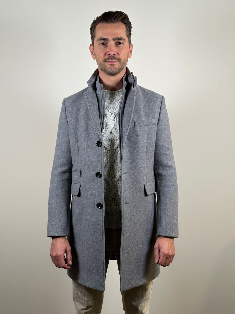GENTILUOMO - Manteco Wool Moreno Jas Grijs Jassen Gentiluomo 