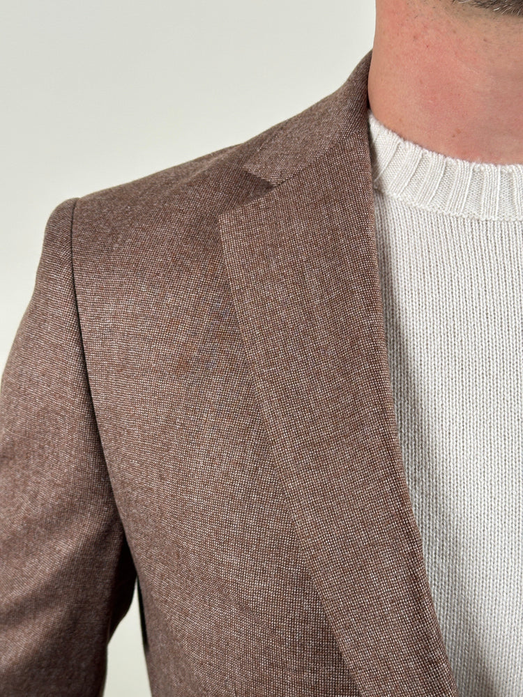 
                  
                    GENTILUOMO - Marzotto Wool Blazer Bruin Blazers & kostuums Gentiluomo 
                  
                