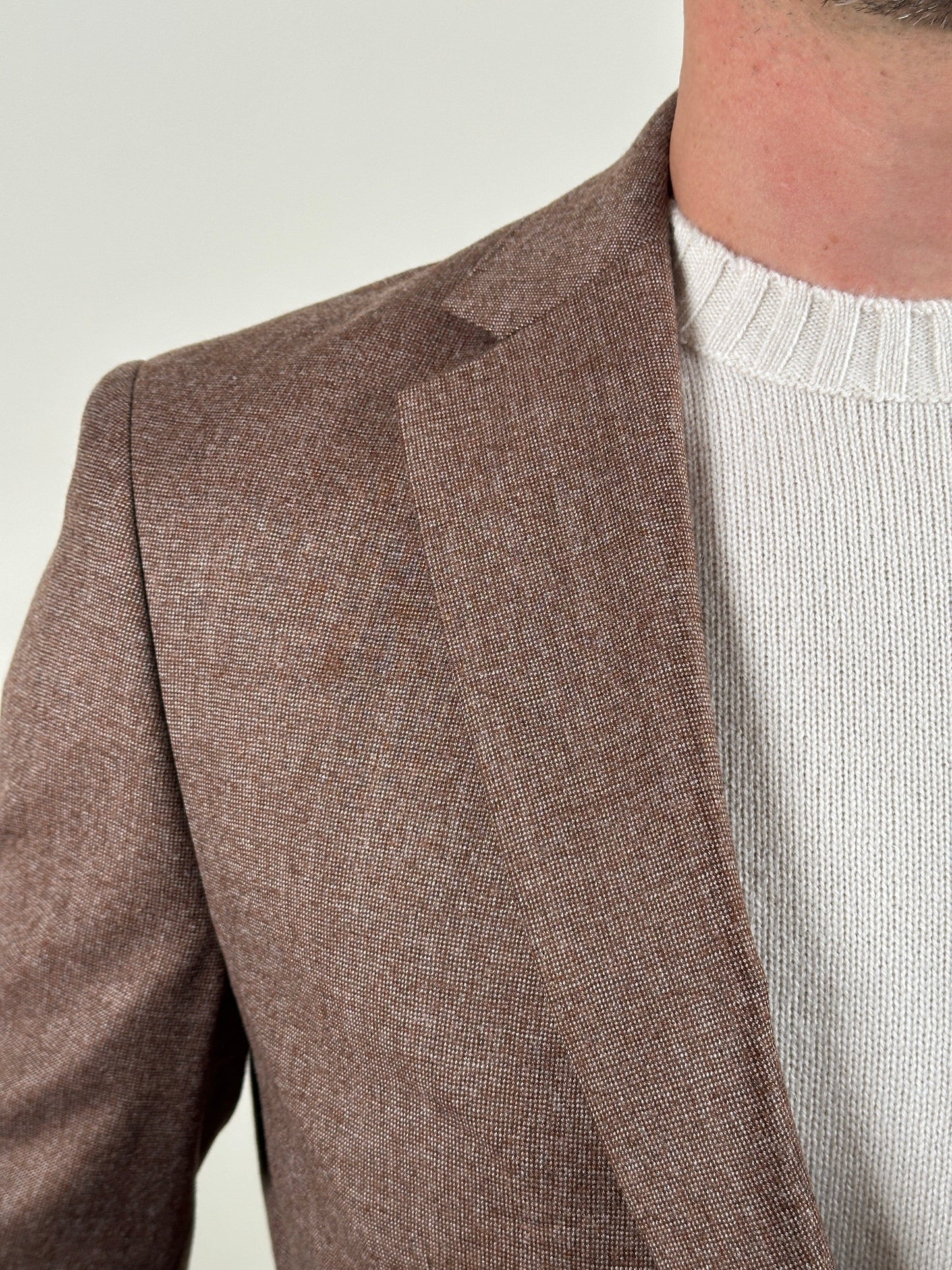 
                  
                    GENTILUOMO - Marzotto Wool Blazer Bruin Blazers & kostuums Gentiluomo 
                  
                