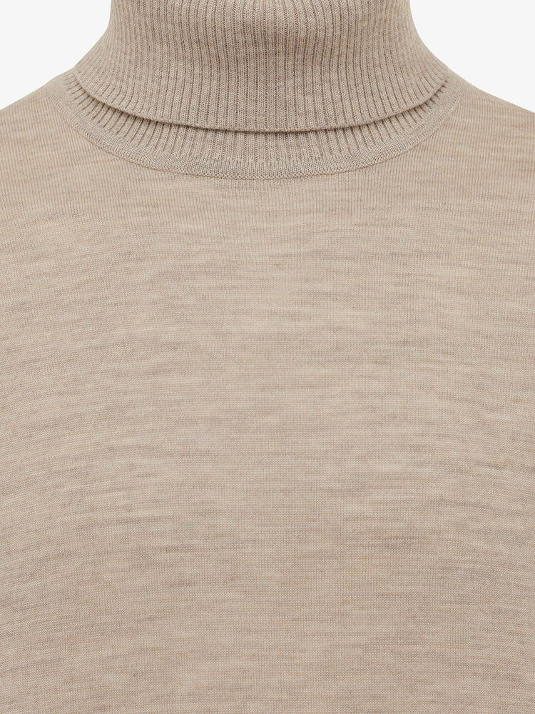 GENTILUOMO - Merino Rolkraag Beige Truien Gentiluomo 