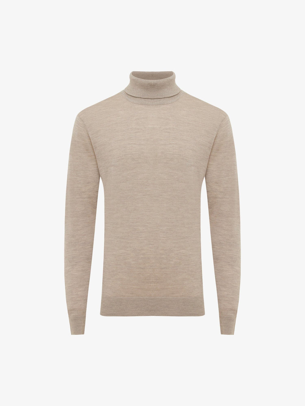 GENTILUOMO - Merino Rolkraag Beige Truien Gentiluomo 