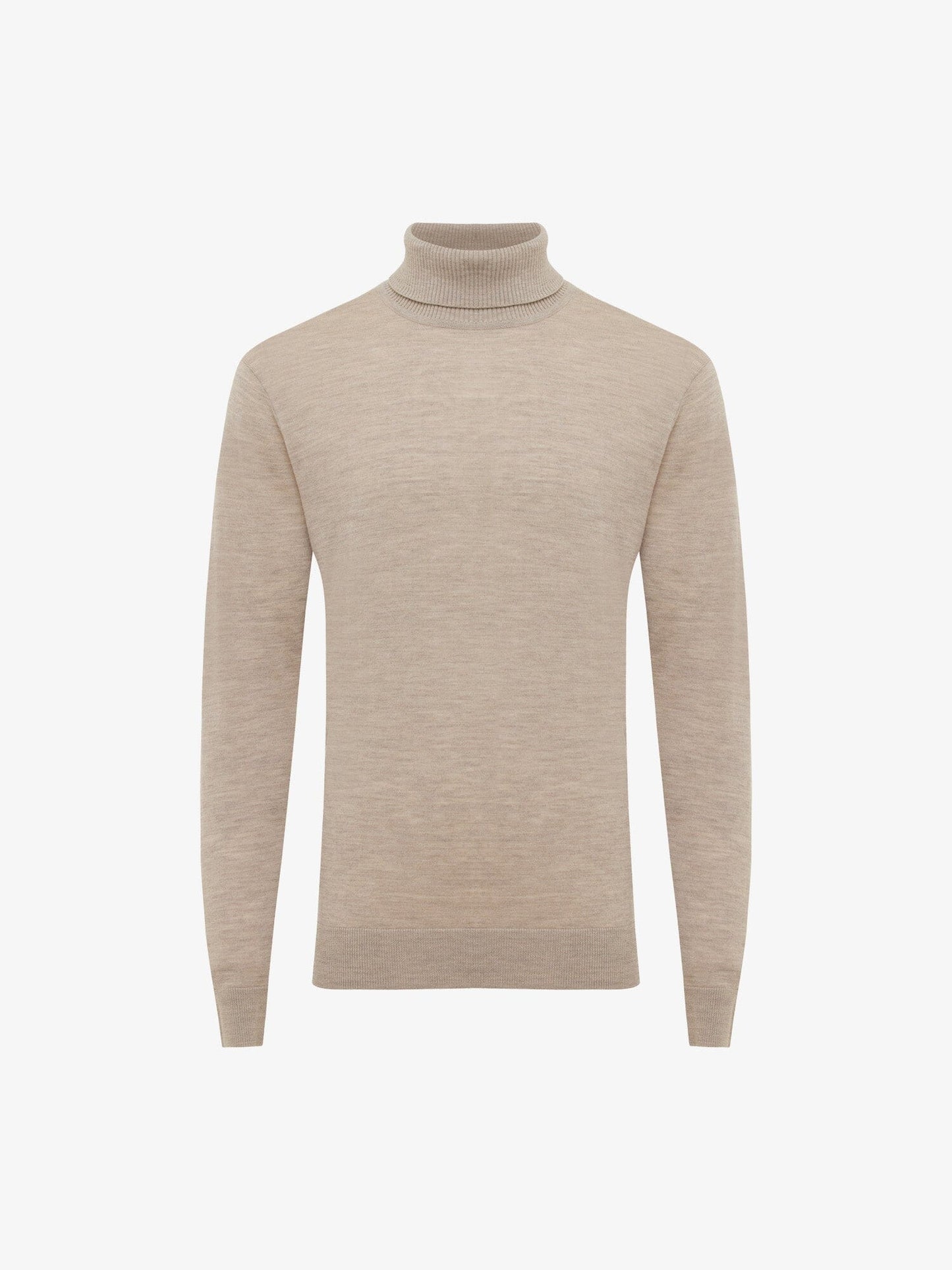 GENTILUOMO - Merino Rolkraag Beige Truien Gentiluomo 