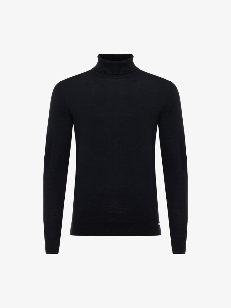 GENTILUOMO - Merino Rolkraag Donkerblauw Truien Gentiluomo 