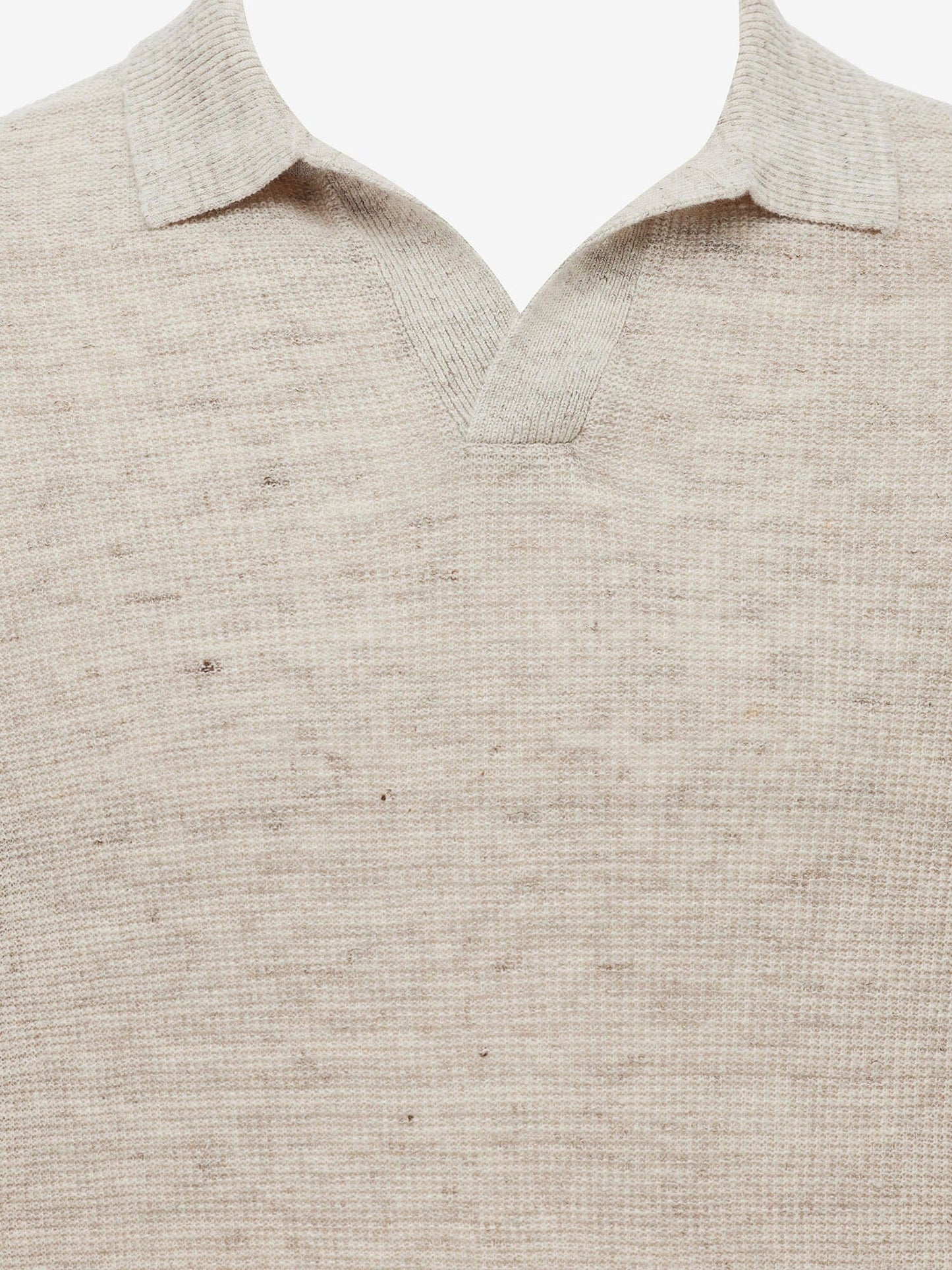
                  
                    GENTILUOMO - Open Collar Polo Beige Truien Gentiluomo 
                  
                