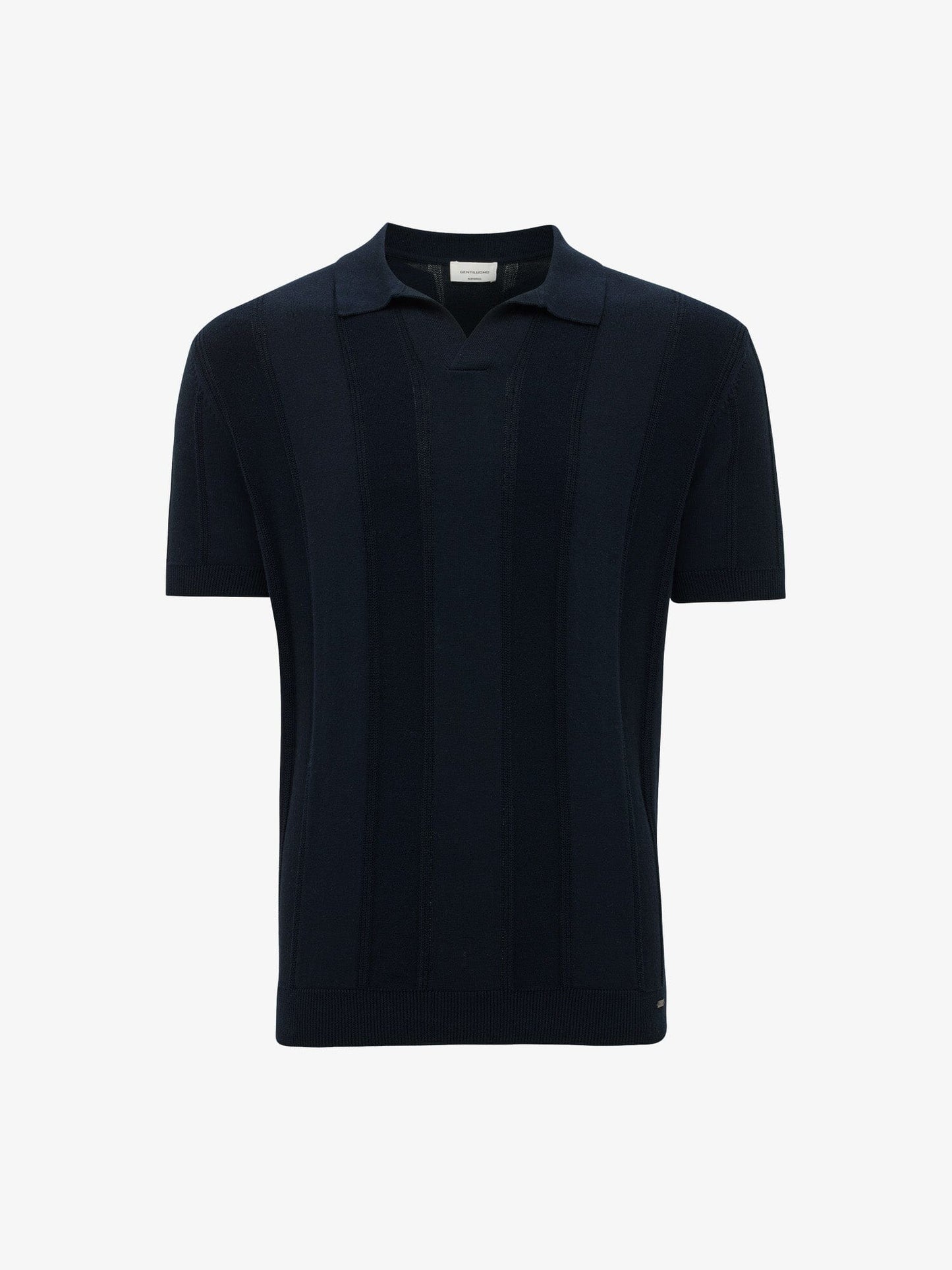 
                  
                    GENTILUOMO - Open Collar Polo Donkerblauw Polo's Gentiluomo 
                  
                