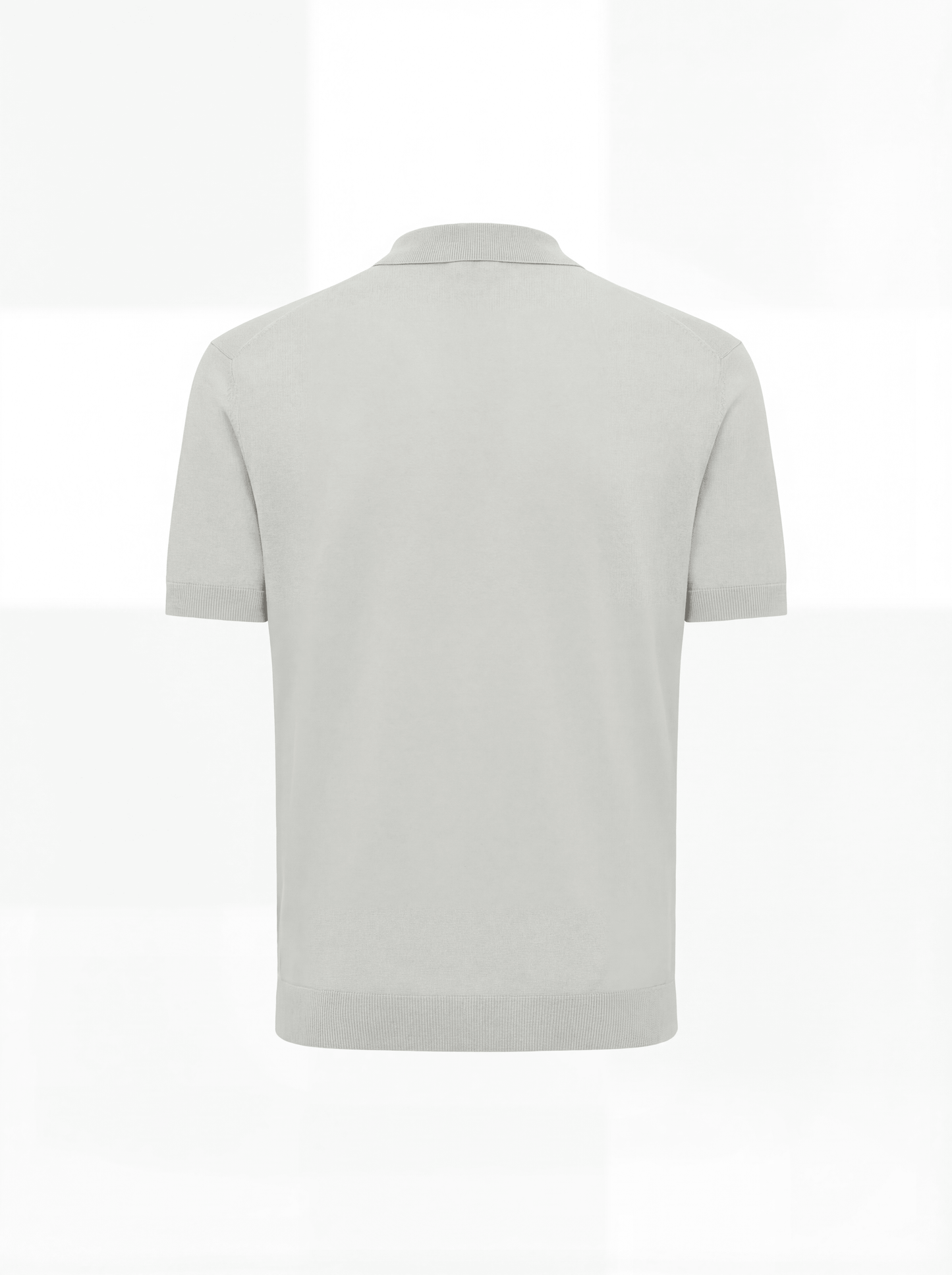 GENTILUOMO - Open Collar Polo Lichtgroen Truien Gentiluomo 