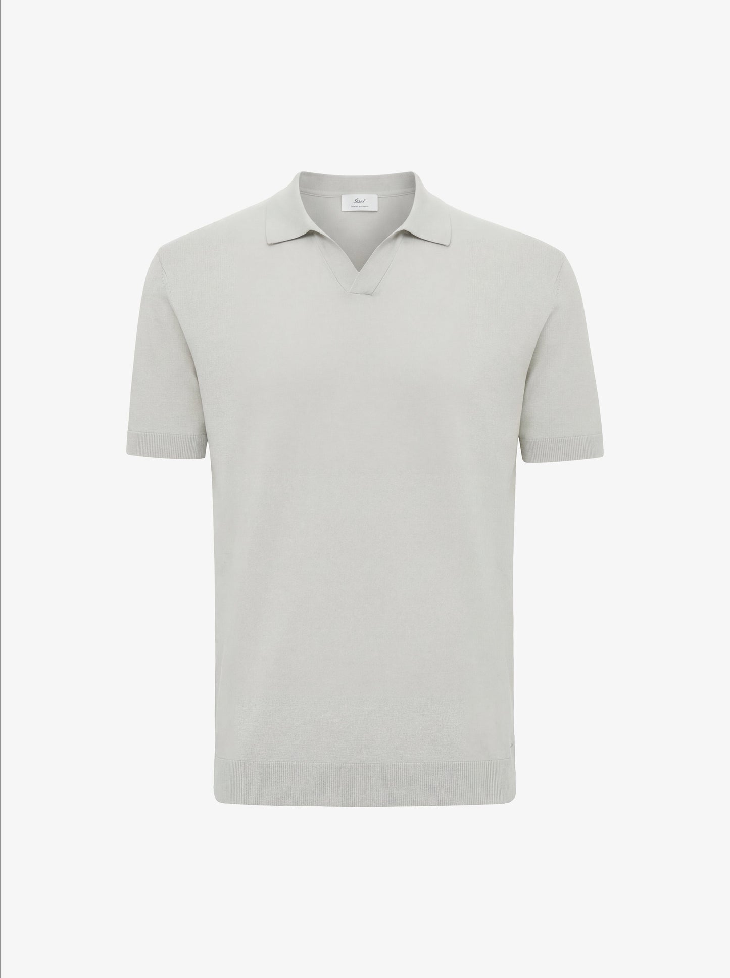 GENTILUOMO - Open Collar Polo Lichtgroen Truien Gentiluomo 