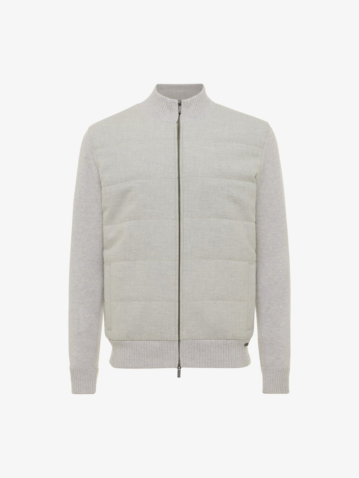 GENTILUOMO - Padded Jasje Grijs Beige Truien Gentiluomo 