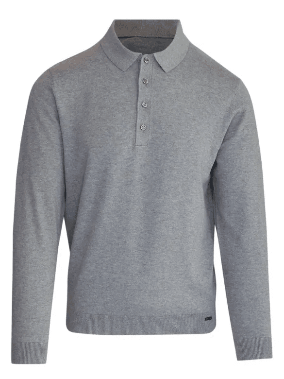 GENTILUOMO - Polo Katoen Lichtgrijs Truien Gentiluomo 