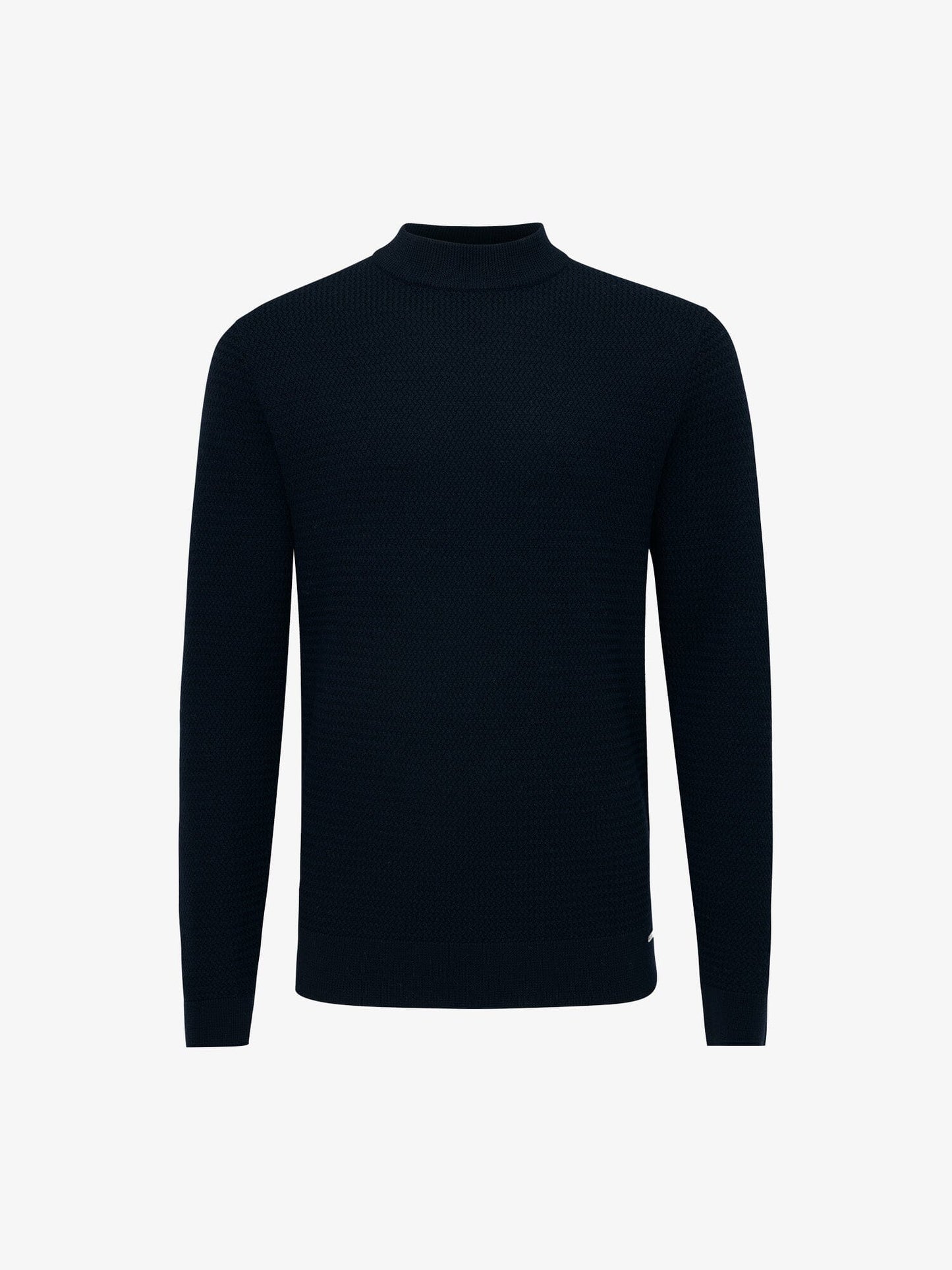 
                  
                    GENTILUOMO - Structured Turtleneck Wool Donkerblauw Truien Gentiluomo 
                  
                