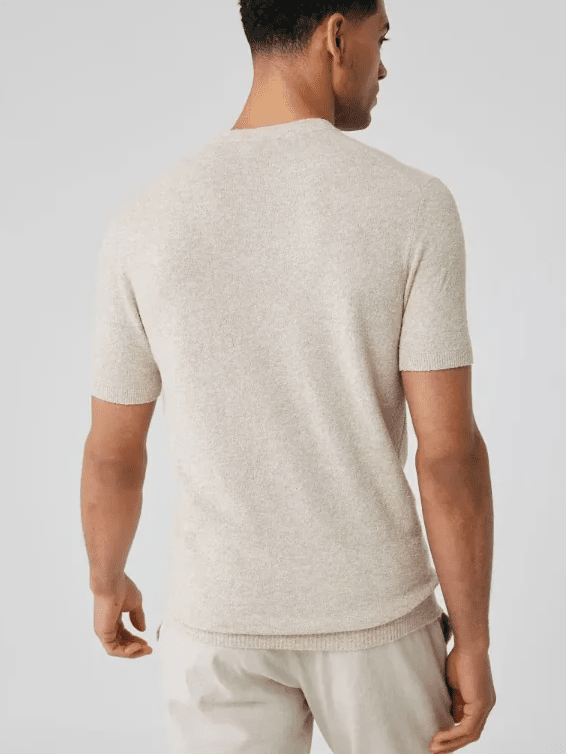GENTILUOMO - T-Shirt Bouclé Beige T-shirts Gentiluomo 