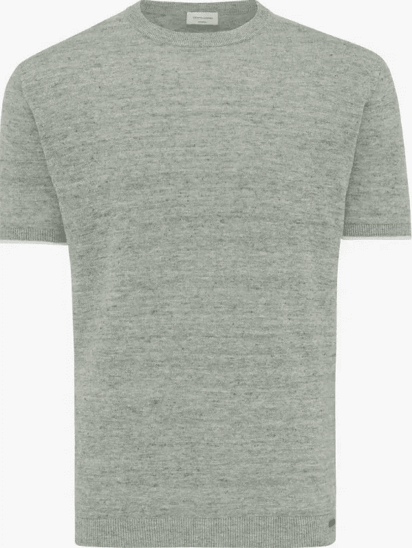 GENTILUOMO - T-Shirt Linnen Groen T-shirts Gentiluomo 