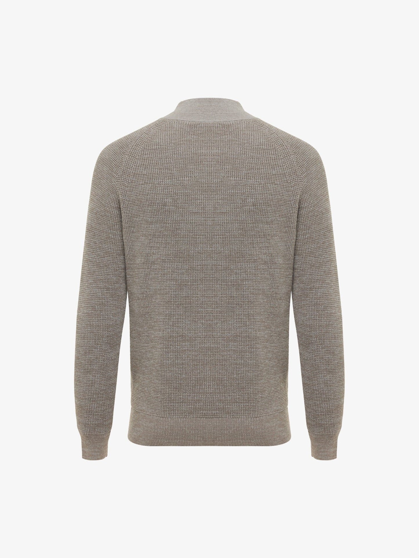 
                  
                    GENTILUOMO - Turtle Zip Taupe Melange Truien Gentiluomo 
                  
                