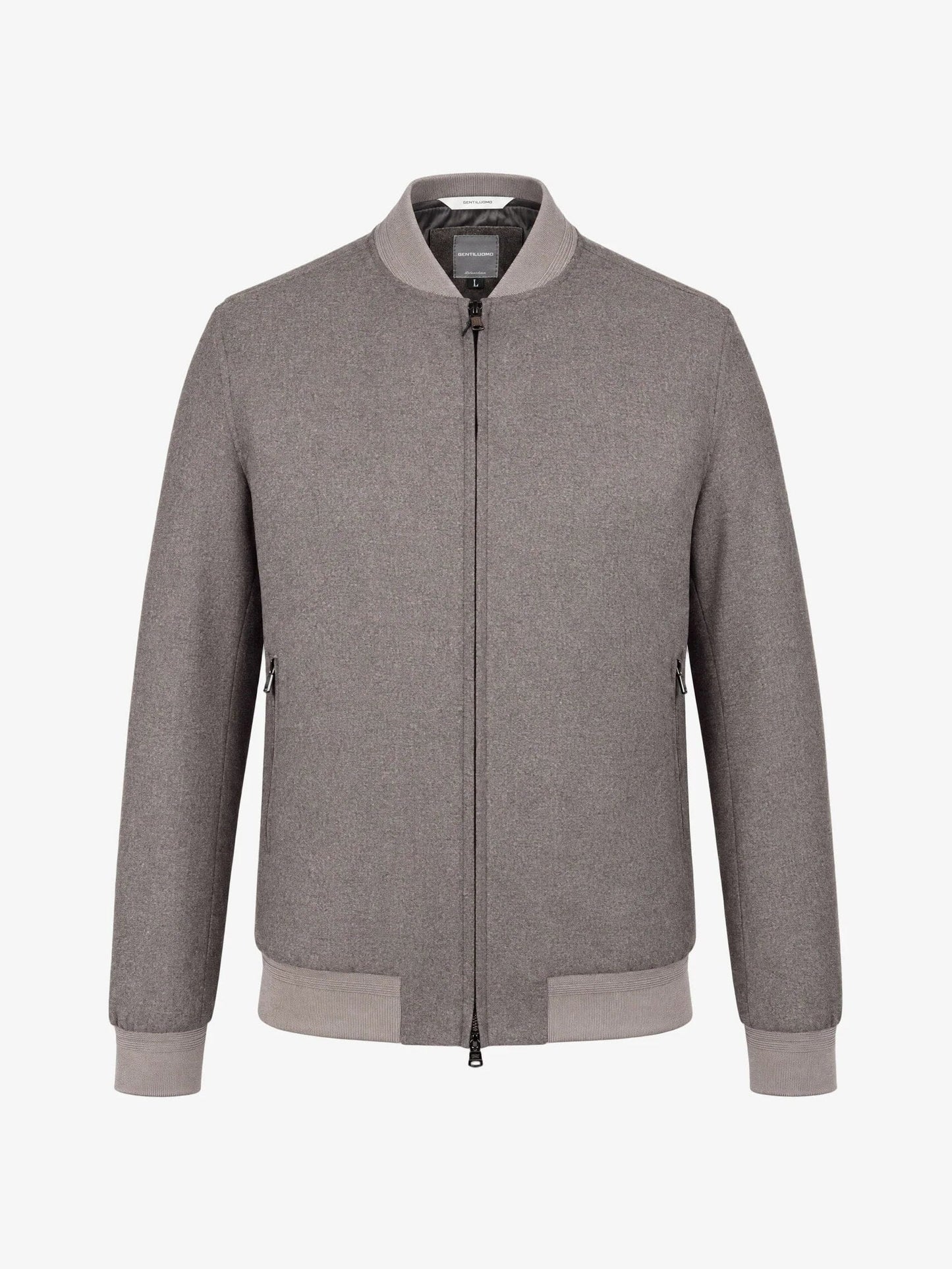 
                  
                    GENTILUOMO - Wool Bomber Taupe Jassen Gentiluomo 
                  
                