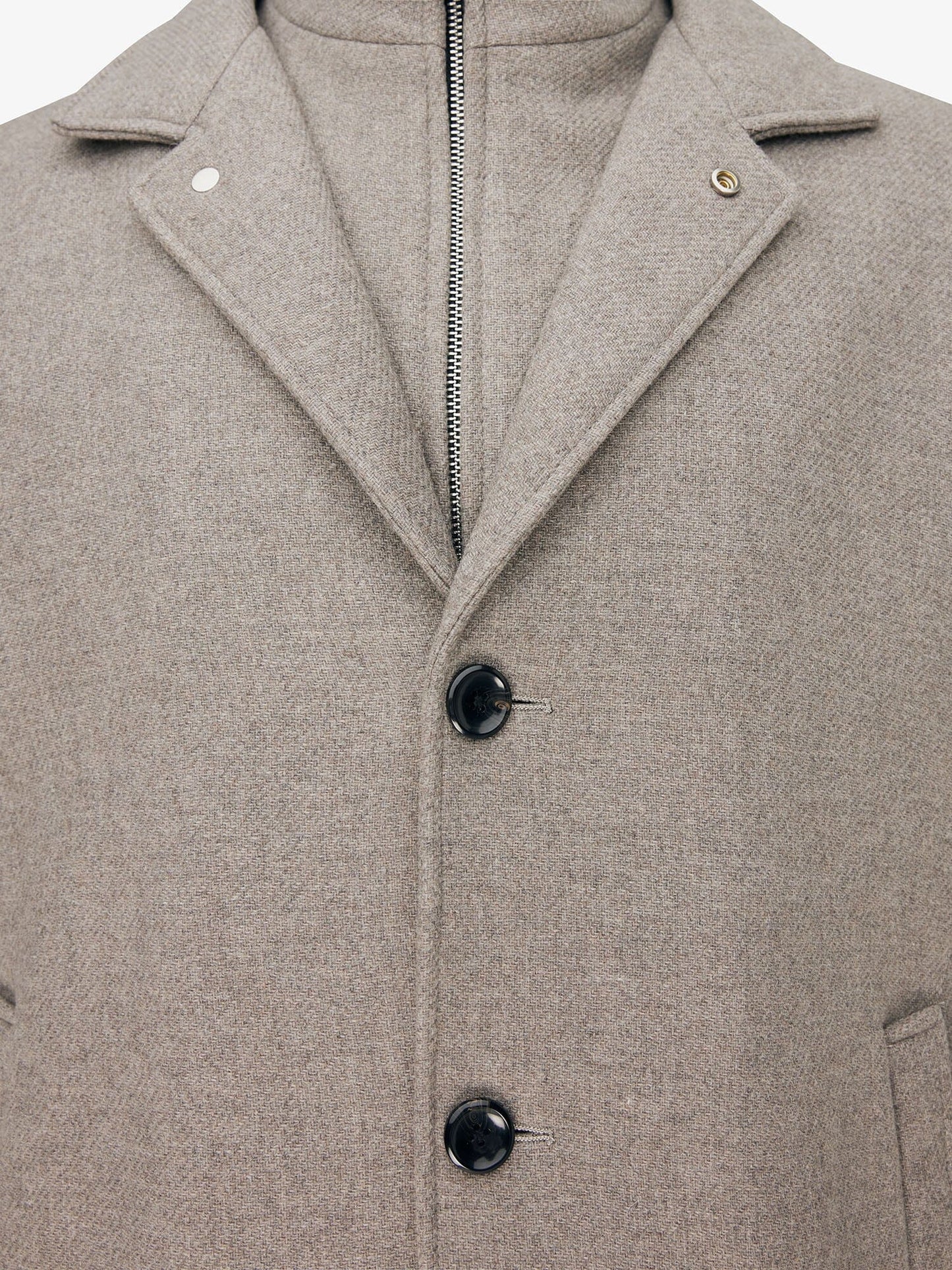 
                  
                    GENTILUOMO - Wool Mantel Maurizio Beige Jassen Gentiluomo 
                  
                