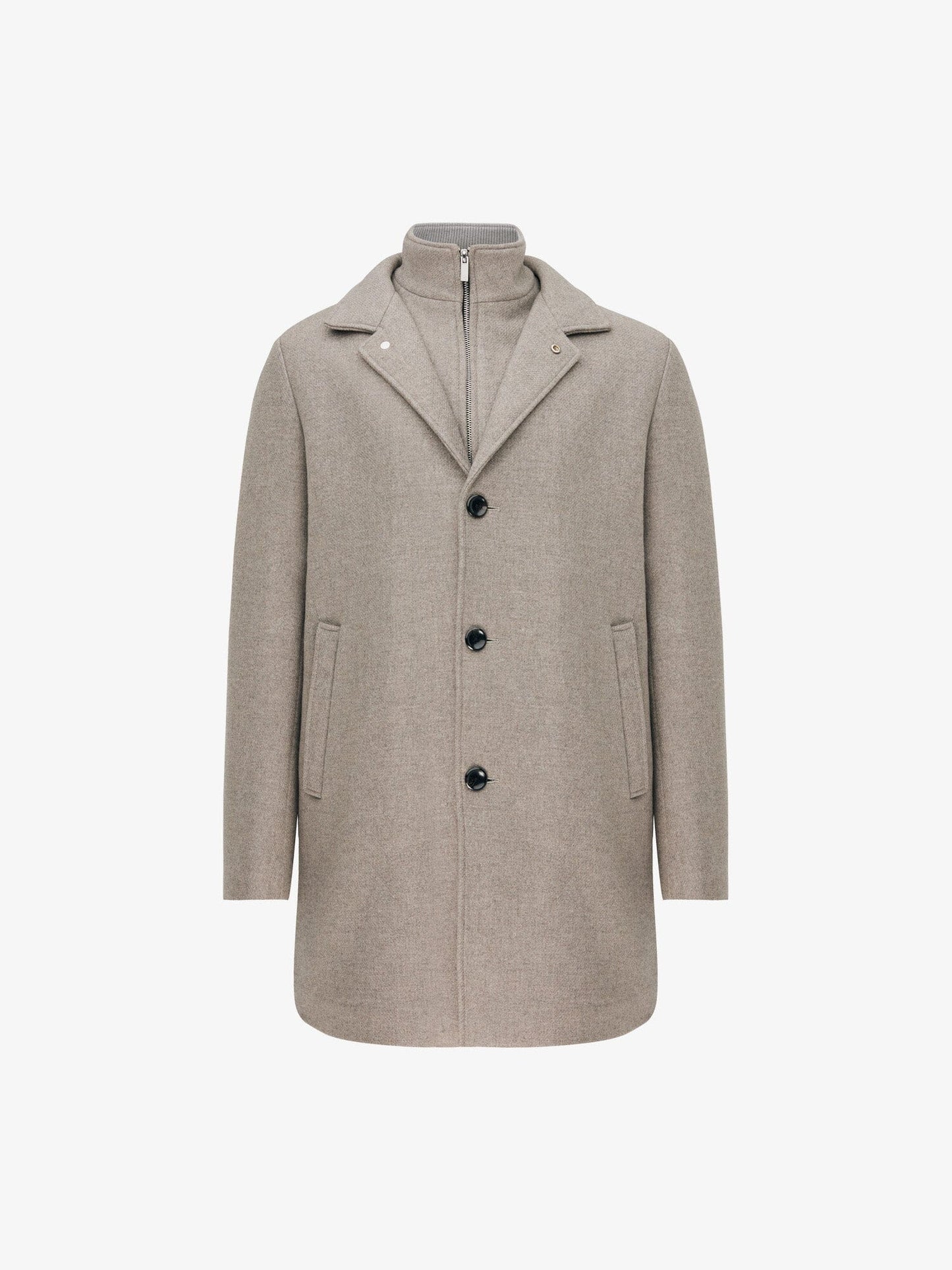 
                  
                    GENTILUOMO - Wool Mantel Maurizio Beige Jassen Gentiluomo 
                  
                