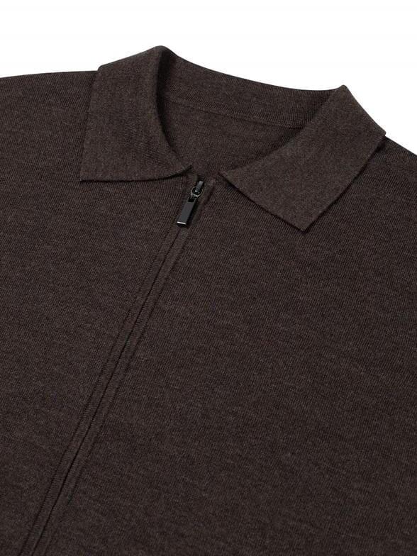 
                  
                    I'm Fine - Padola Cardigan 2-way zip with pockets Brown Truien I'm Fine 
                  
                