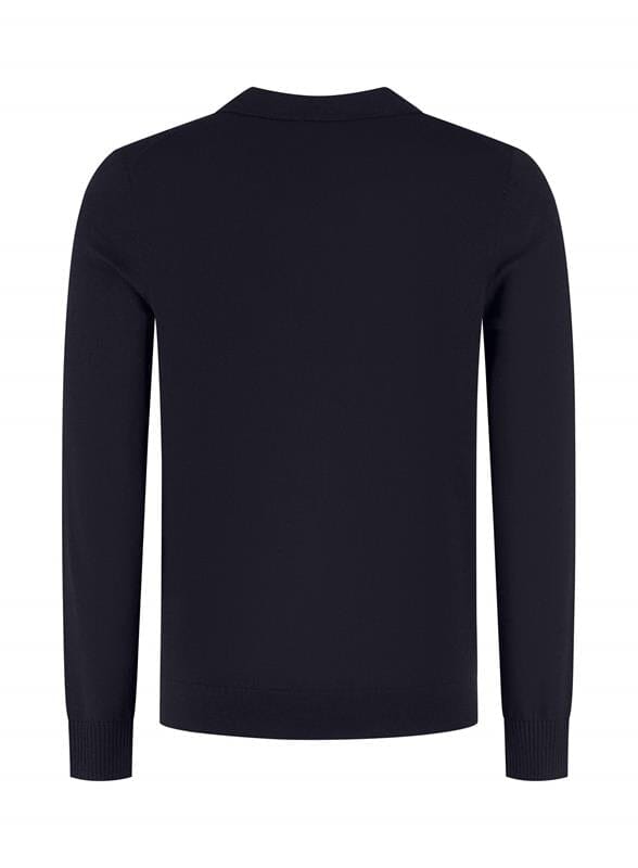 
                  
                    I'm Fine - Padola Cardigan 2-way zip with pockets Navy Truien I'm Fine 
                  
                