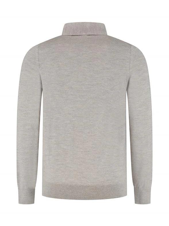 
                  
                    I'm Fine - Polo Hidden Button Down Merino Stone Truien I'm Fine 
                  
                