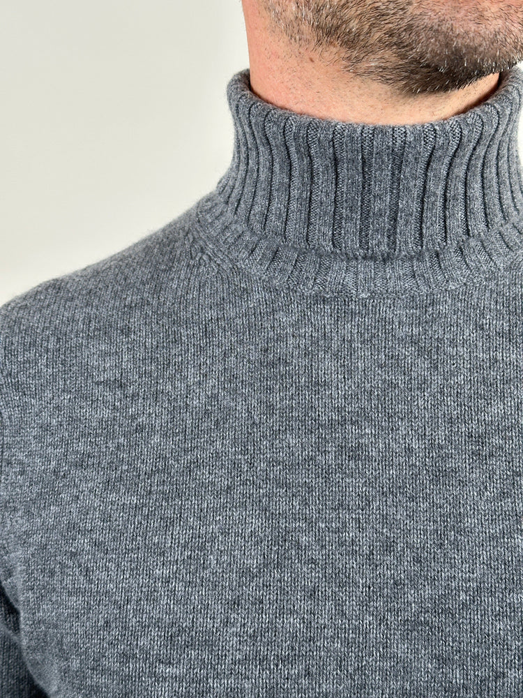 I'm Fine - Rolkraag Merino Cashmere Obsidian Truien I'm Fine 