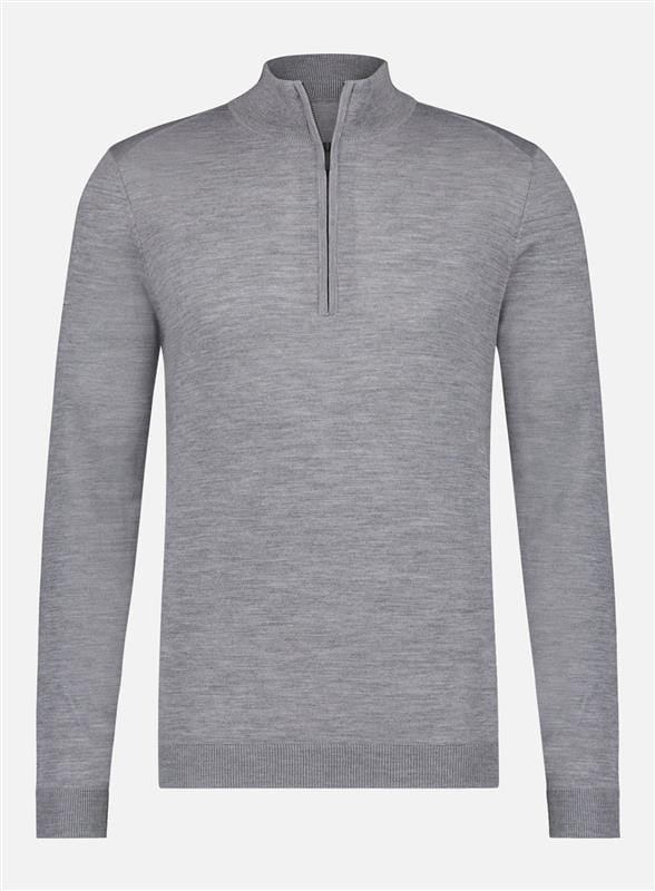 
                  
                    I'm Fine - Trui Zip Trento Mid Grey Truien I'm Fine 
                  
                