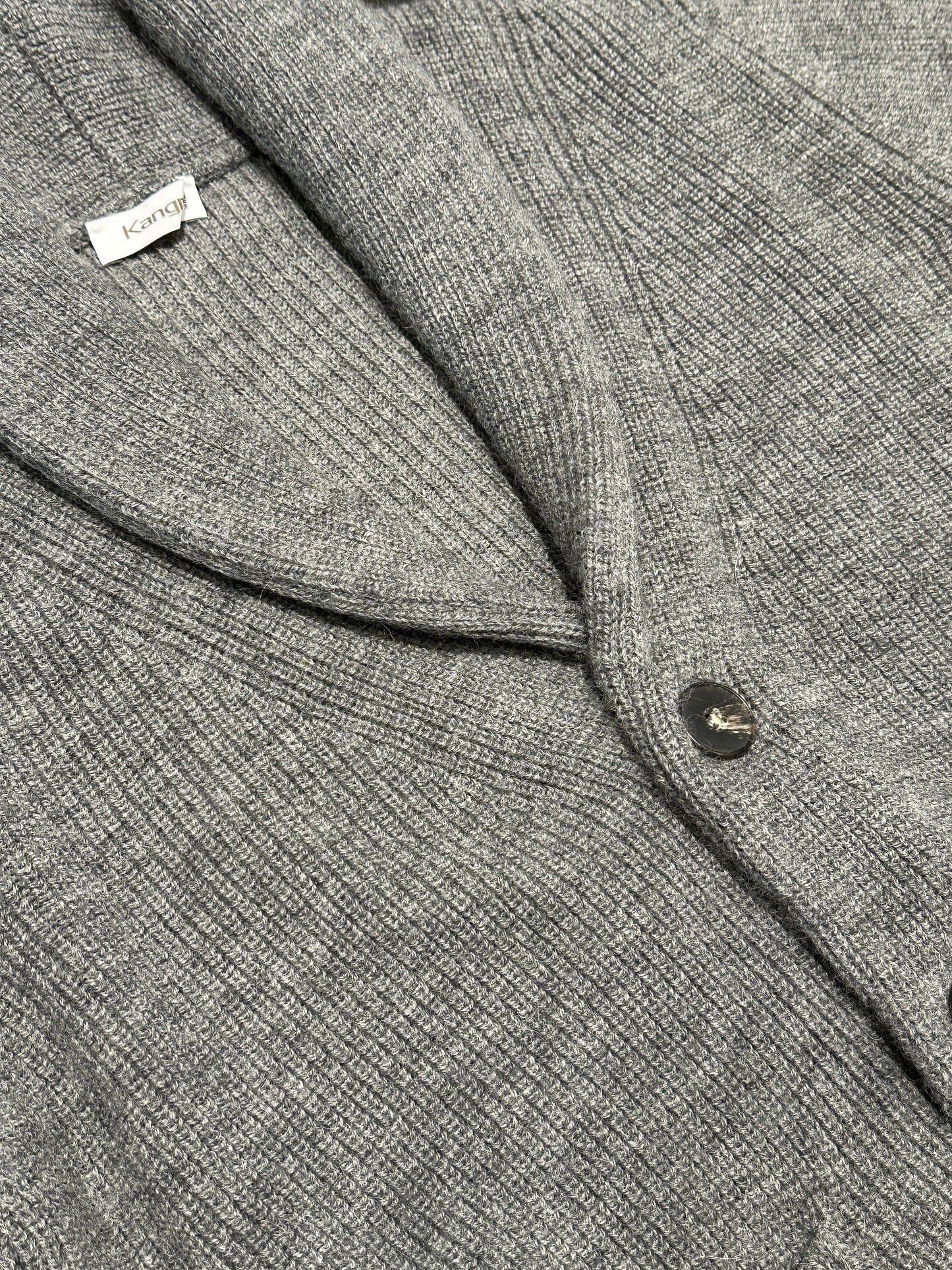 
                  
                    Kangra - Cardigan Sjaalkraag Wol Alpaca Grijs Truien Kangra 
                  
                