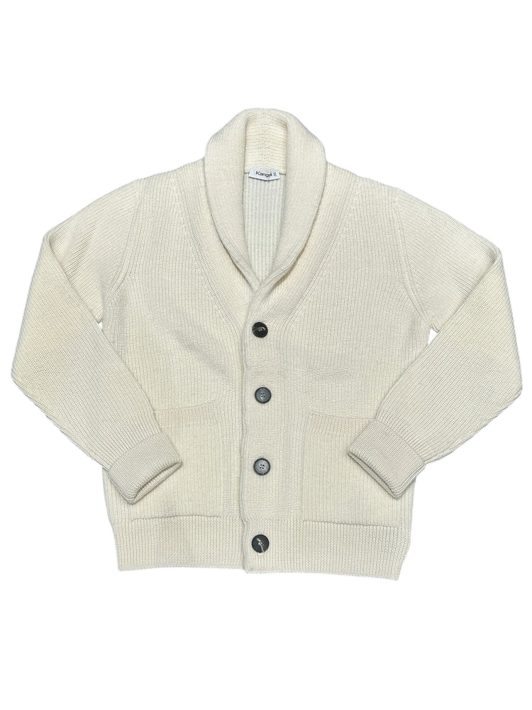 
                  
                    KANGRA - Cardigan Sjaalkraag Wol Alpaca Panna Truien Kangra 
                  
                