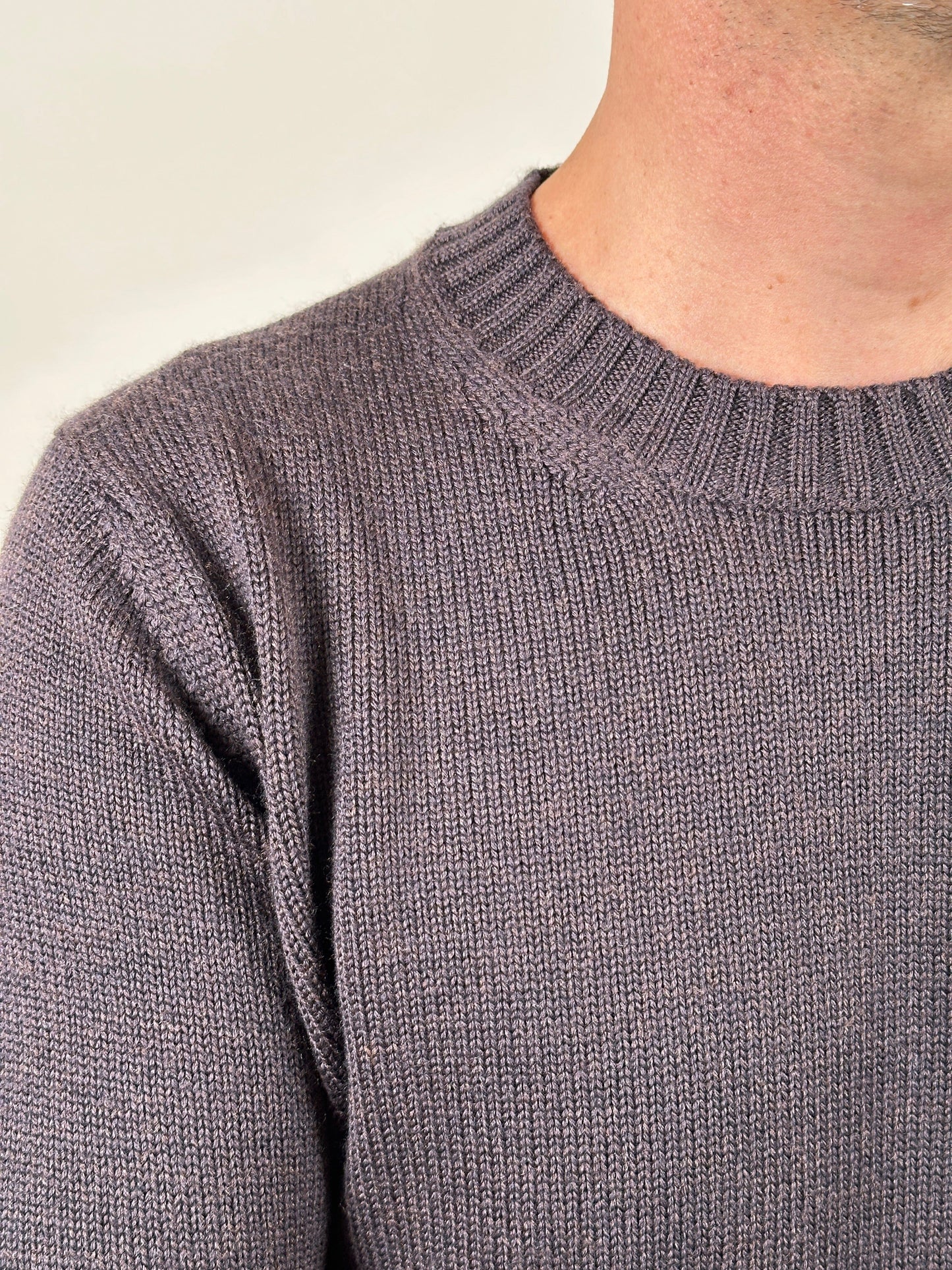 
                  
                    KANGRA - Donkerbruine Wol Trui Truien Kangra 
                  
                