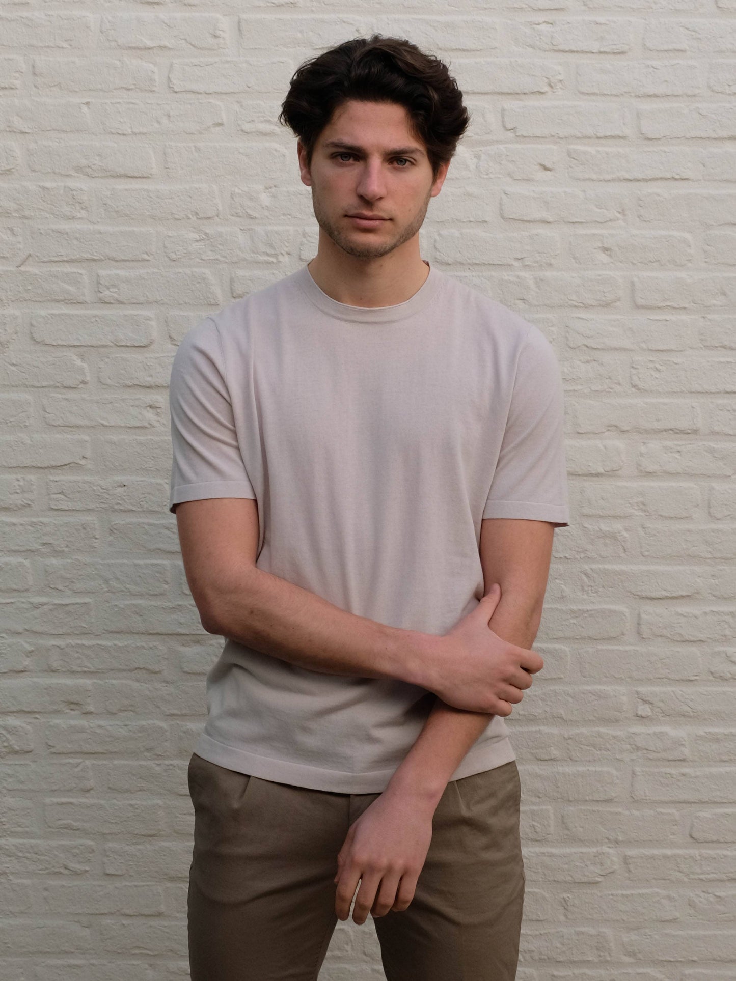 
                  
                    KANGRA - Knitted T-Shirt Lichtbeige T-shirts Kangra 
                  
                