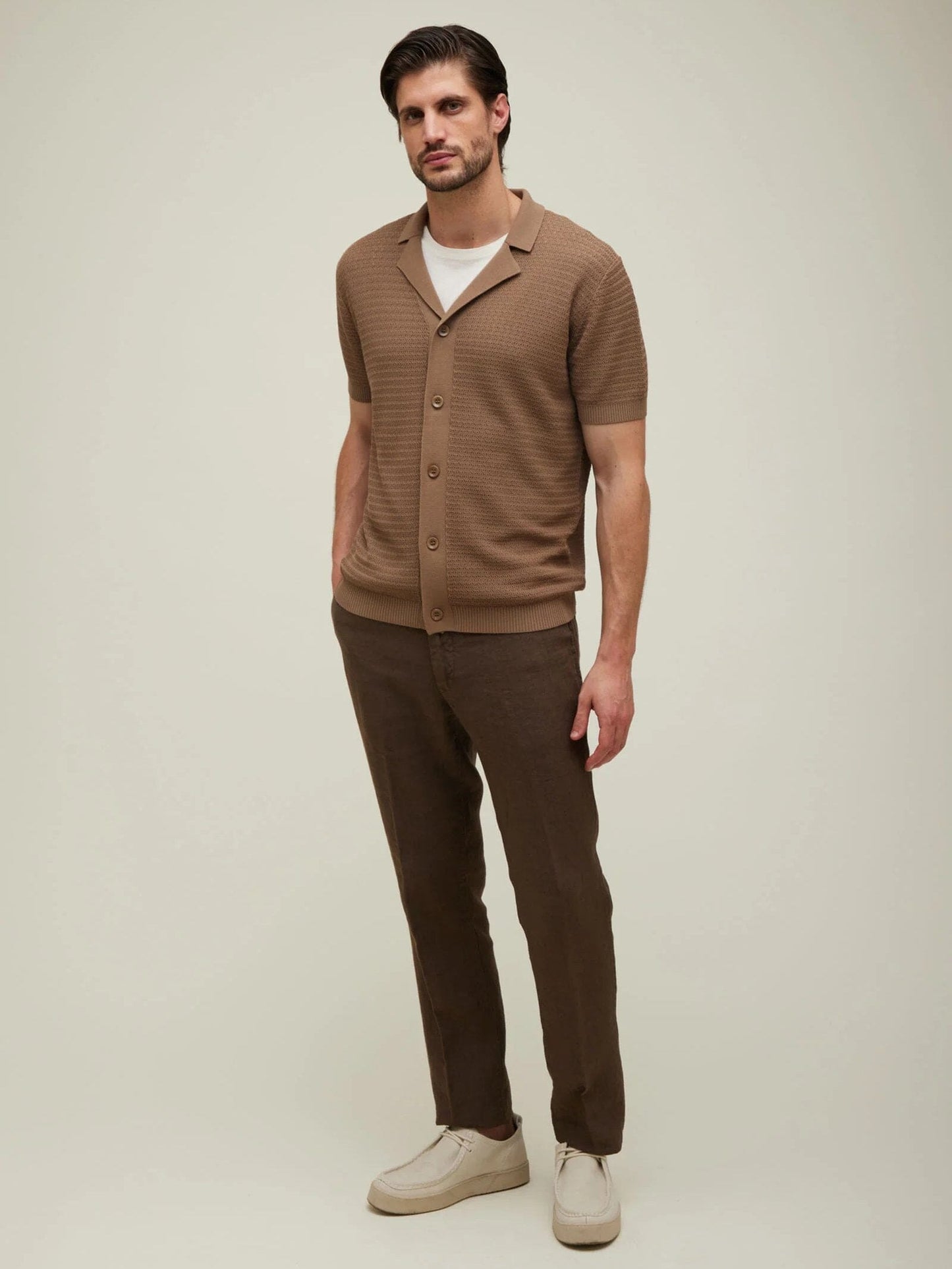 
                  
                    KANGRA - Polo Cardigan Textuur Bruin Polo's Kangra 
                  
                